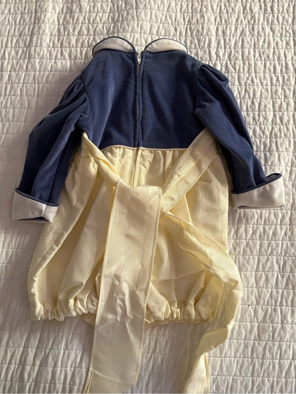 THE LILAC BUSH Junpsuit Romper Velvet Taffeta Xmas Vintage Infant Sz Small 3-6mo